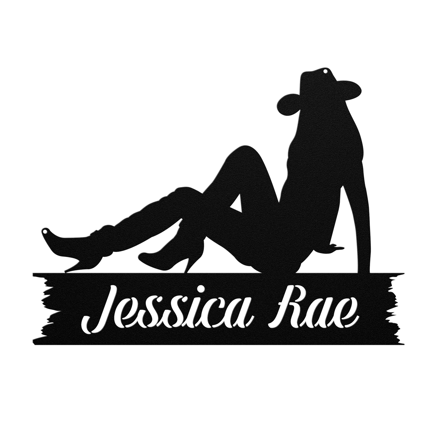 Cowgirl Nameplate