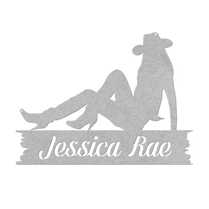 Cowgirl Nameplate